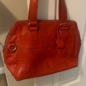 Spikes & Sparrow Red Leather Handbag